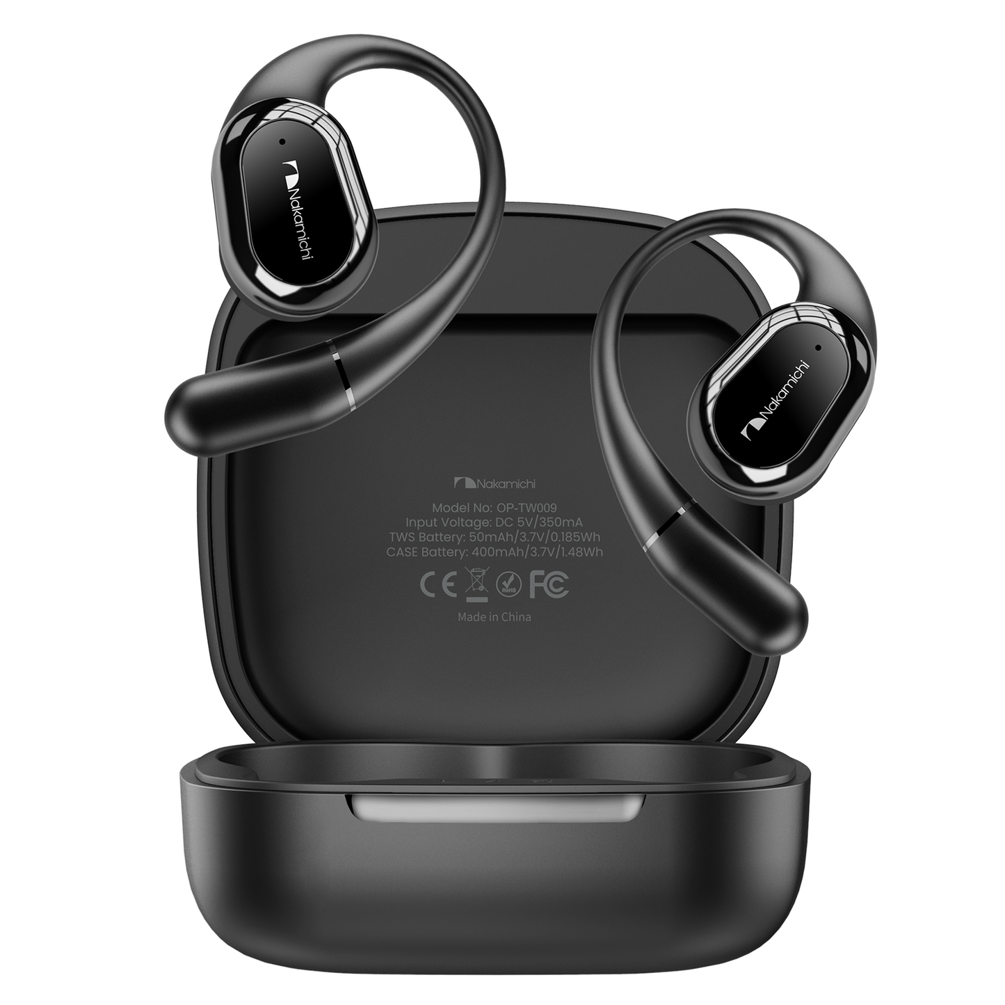 Nakamichi ナカミチサウンド オープンイヤー型イヤホン Bluetooth 5.4 ブルートゥースイヤホンOP-TW009