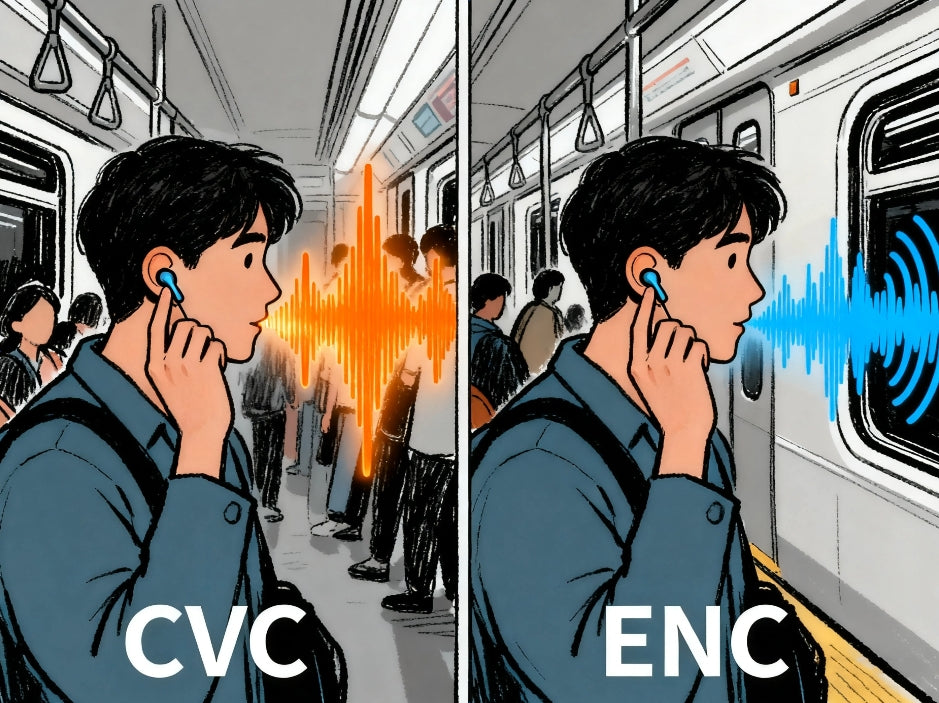 Bluetoothイヤホンで通話をクリアにする黄金基準：CVC通話ノイズキャンセリング技術