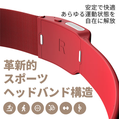 スポーツ専用 空気伝導 Bluetooth 5.3 イヤホン。 着脱式で丸洗い可能。連続再生8時間WAGAWAGA Champion