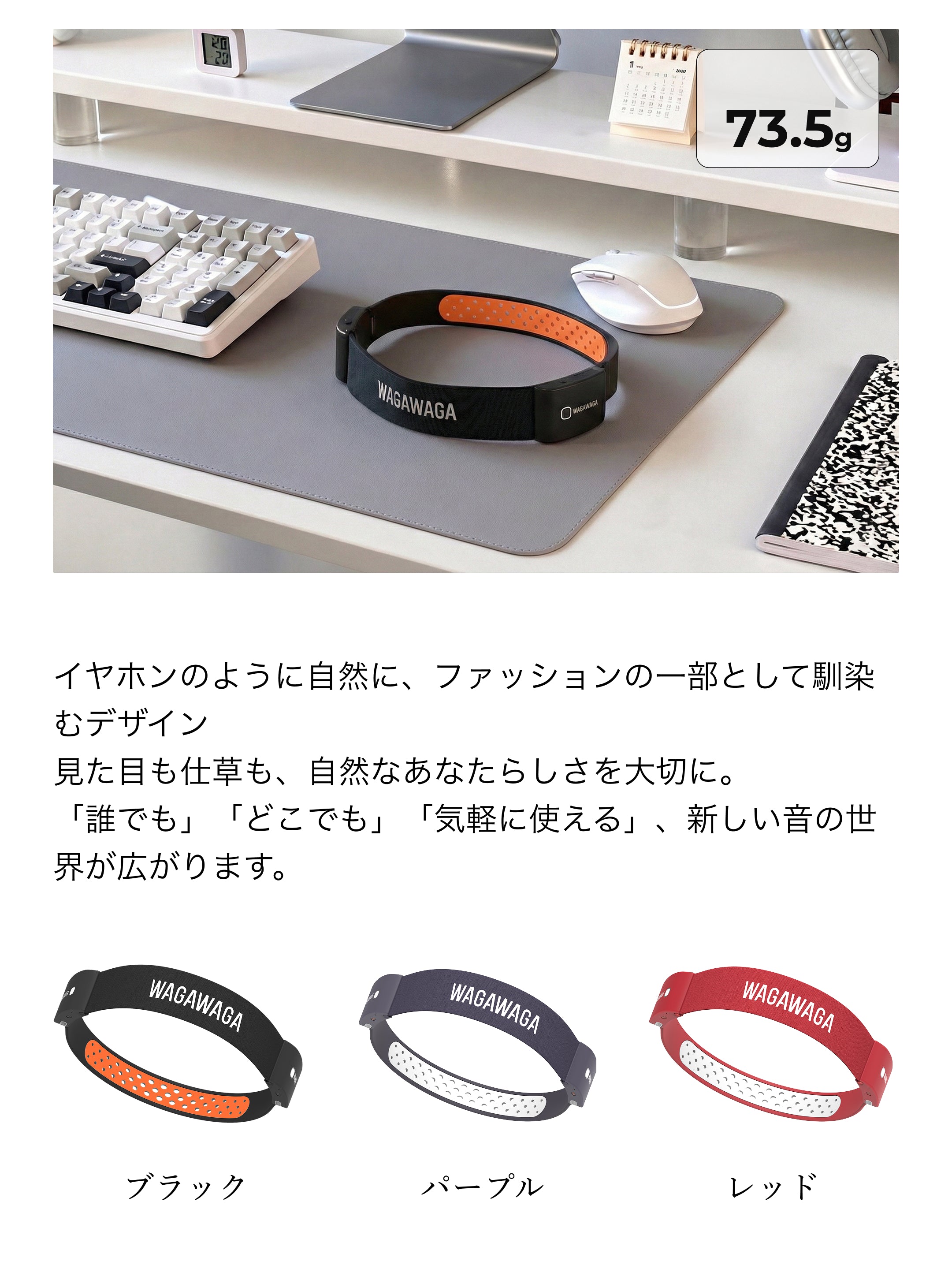 スポーツ専用 空気伝導 Bluetooth 5.3 イヤホン。 着脱式で丸洗い可能