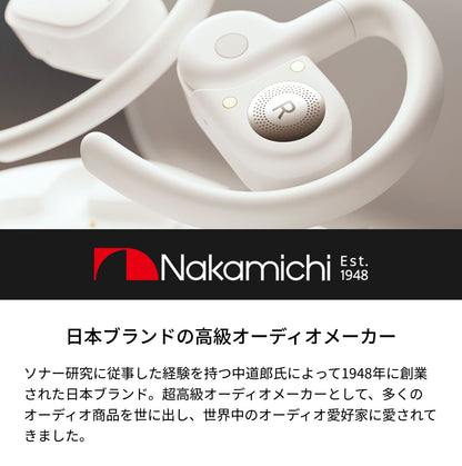 Nakamichi ナカミチサウンド オープンイヤー型イヤホン Bluetooth 5.4ブルートゥースイヤホンElite OWS 100